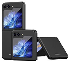 Custodia Plastica Rigida Cover Opaca Fronte e Retro 360 Gradi QH4 per Samsung Galaxy Z Flip5 5G Nero