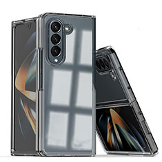 Custodia Plastica Rigida Cover Opaca Fronte e Retro 360 Gradi QW1 per Samsung Galaxy Z Fold5 5G Chiaro