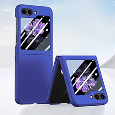 Custodia Plastica Rigida Cover Opaca Fronte e Retro 360 Gradi SD1 per Samsung Galaxy Z Flip5 5G Blu