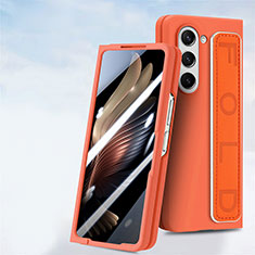 Custodia Plastica Rigida Cover Opaca Fronte e Retro 360 Gradi SD3 per Samsung Galaxy Z Fold5 5G Arancione