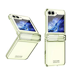 Custodia Plastica Rigida Cover Opaca Fronte e Retro 360 Gradi ZL10 per Samsung Galaxy Z Flip5 5G Verde