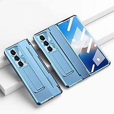 Custodia Plastica Rigida Cover Opaca Fronte e Retro 360 Gradi ZL2 per Huawei Honor Magic Vs2 5G Blu