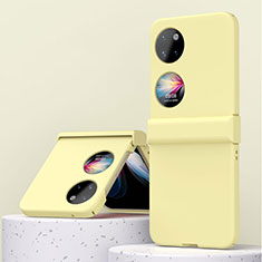 Custodia Plastica Rigida Cover Opaca Fronte e Retro 360 Gradi ZL3 per Huawei Pocket S Giallo