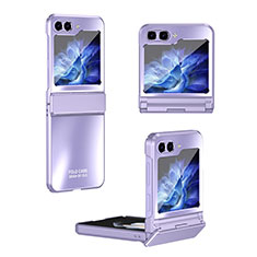 Custodia Plastica Rigida Cover Opaca Fronte e Retro 360 Gradi ZL7 per Samsung Galaxy Z Flip5 5G Viola