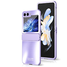 Custodia Plastica Rigida Cover Opaca Fronte e Retro 360 Gradi ZL8 per Samsung Galaxy Z Flip5 5G Viola