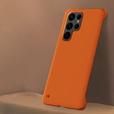 Custodia Plastica Rigida Cover Opaca H01 per Samsung Galaxy S21 Ultra 5G Arancione