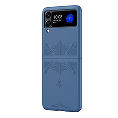 Custodia Plastica Rigida Cover Opaca H03 per Samsung Galaxy Z Flip4 5G Blu