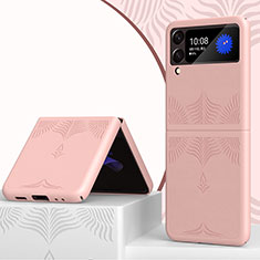 Custodia Plastica Rigida Cover Opaca H04 per Samsung Galaxy Z Flip3 5G Oro Rosa