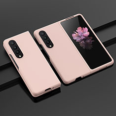 Custodia Plastica Rigida Cover Opaca H04 per Samsung Galaxy Z Fold4 5G Oro Rosa