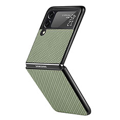 Custodia Plastica Rigida Cover Opaca H05 per Samsung Galaxy Z Flip3 5G Verde