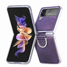 Custodia Plastica Rigida Cover Opaca H05 per Samsung Galaxy Z Flip4 5G Viola