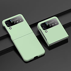 Custodia Plastica Rigida Cover Opaca H07 per Samsung Galaxy Z Flip4 5G Verde Pastello