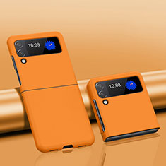 Custodia Plastica Rigida Cover Opaca L01 per Samsung Galaxy Z Flip3 5G Arancione