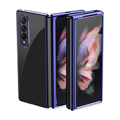 Custodia Plastica Rigida Cover Opaca L01 per Samsung Galaxy Z Fold4 5G Blu