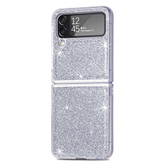 Custodia Plastica Rigida Cover Opaca L02 per Samsung Galaxy Z Flip4 5G Argento