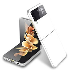 Custodia Plastica Rigida Cover Opaca L03 per Samsung Galaxy Z Flip3 5G Bianco