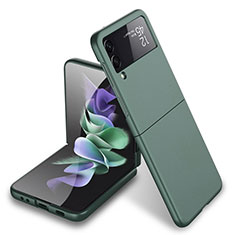 Custodia Plastica Rigida Cover Opaca L03 per Samsung Galaxy Z Flip3 5G Verde