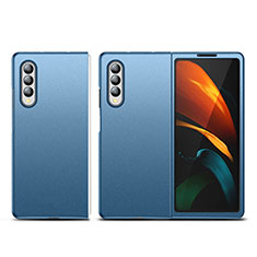 Custodia Plastica Rigida Cover Opaca L06 per Samsung Galaxy Z Fold3 5G Blu