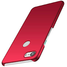 Custodia Plastica Rigida Cover Opaca M01 per Google Pixel 3 Rosso