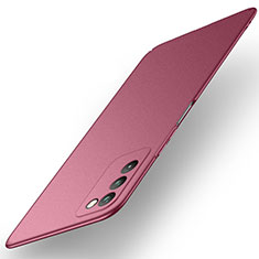 Custodia Plastica Rigida Cover Opaca M01 per Huawei Honor 30 Lite 5G Rosso Rosa