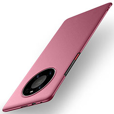 Custodia Plastica Rigida Cover Opaca M01 per Huawei Mate 40E 4G Rosso Rosa