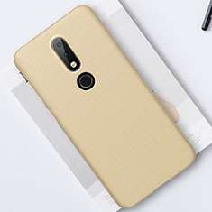 Custodia Plastica Rigida Cover Opaca M01 per Nokia 6.1 Plus Oro