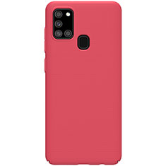 Custodia Plastica Rigida Cover Opaca M01 per Samsung Galaxy A21s Rosso