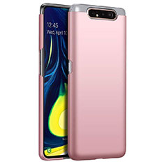 Custodia Plastica Rigida Cover Opaca M01 per Samsung Galaxy A80 Oro Rosa