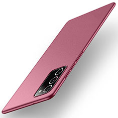 Custodia Plastica Rigida Cover Opaca M01 per Samsung Galaxy Note 20 5G Rosso Rosa