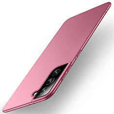 Custodia Plastica Rigida Cover Opaca M01 per Samsung Galaxy S21 Plus 5G Rosso Rosa