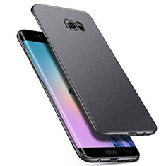 Custodia Plastica Rigida Cover Opaca M01 per Samsung Galaxy S6 Edge+ Plus SM-G928F Grigio