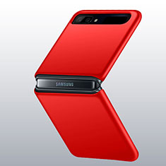 Custodia Plastica Rigida Cover Opaca M01 per Samsung Galaxy Z Flip 5G Rosso