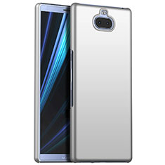 Custodia Plastica Rigida Cover Opaca M01 per Sony Xperia 10 Plus Argento