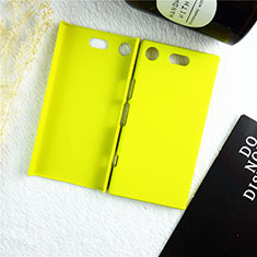 Custodia Plastica Rigida Cover Opaca M01 per Sony Xperia XZ1 Compact Giallo