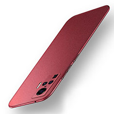 Custodia Plastica Rigida Cover Opaca M01 per Vivo X50 Pro 5G Rosso