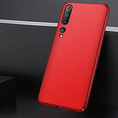 Custodia Plastica Rigida Cover Opaca M01 per Xiaomi Mi 10 Rosso