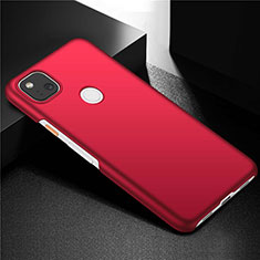 Custodia Plastica Rigida Cover Opaca M02 per Google Pixel 4a Rosso