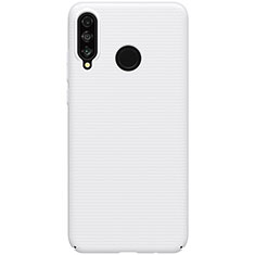 Custodia Plastica Rigida Cover Opaca M02 per Huawei Nova 4e Bianco