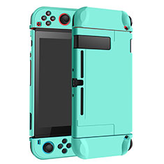 Custodia Plastica Rigida Cover Opaca M02 per Nintendo Switch Ciano