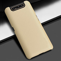 Custodia Plastica Rigida Cover Opaca M02 per Samsung Galaxy A80 Oro