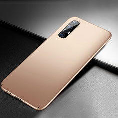 Custodia Plastica Rigida Cover Opaca M04 per Oppo Reno3 Pro Oro