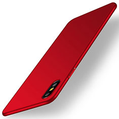 Custodia Plastica Rigida Cover Opaca M15 per Apple iPhone X Rosso