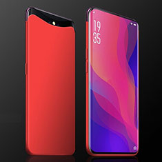 Custodia Plastica Rigida Cover Opaca P01 per Oppo Find X Rosso