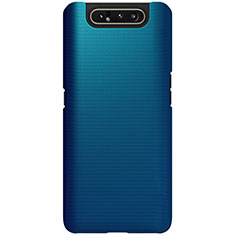 Custodia Plastica Rigida Cover Opaca P01 per Samsung Galaxy A80 Blu