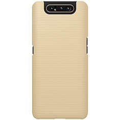 Custodia Plastica Rigida Cover Opaca P01 per Samsung Galaxy A80 Oro