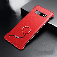 Custodia Plastica Rigida Cover Opaca P01 per Samsung Galaxy S10 Plus Rosso