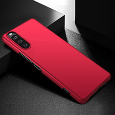 Custodia Plastica Rigida Cover Opaca P01 per Sony Xperia 10 IV Rosso