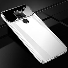 Custodia Plastica Rigida Cover Opaca P02 per Huawei Mate 20 X 5G Bianco