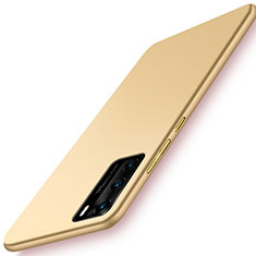 Custodia Plastica Rigida Cover Opaca P02 per Huawei P40 Oro