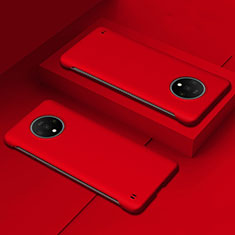 Custodia Plastica Rigida Cover Opaca P02 per OnePlus 7T Rosso